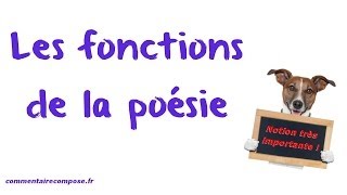 les fonctions de la poésie [upl. by Oliy]