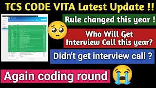 TCS Codevita update 😱Again coding roundNo direct interview call 🤔 tcscodevita tcs [upl. by Wendye]