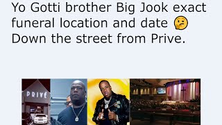 Yo Gotti brother Big Jook exact funeral location and date 🤔 Down the street from Prive [upl. by Tinya]