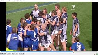 AFL MeleeFight Geelong North Melbourne Cameron Mooney Geelong 2007 [upl. by Kimmie]