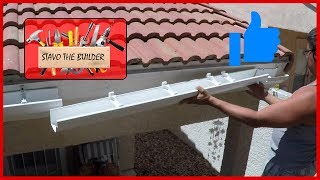 Como Instalar Canaletas de vinil o pvc para aguas lluvias  How to Install Gutters [upl. by Ajnos]