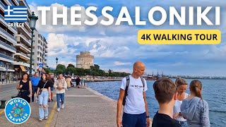 THESSALONIKI Greece Walking Tour 4K UHD 2023 [upl. by Denman]