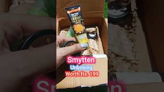 Smytten Unboxing 🎁💙 smytten unboxing review skincare products makeup ashortaday yt shorts [upl. by Zaccaria555]