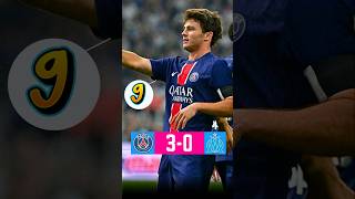 PSG vs Marseille Player Ratings [upl. by Ryder]