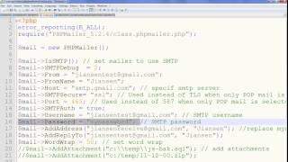 Install PHPMailer 524 and use smtp gmail [upl. by Airegin]