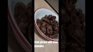 Fried gizzard with fried plantains Puerto Rico Mollejas fritas y tostones  Recipe  receta [upl. by Li583]