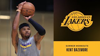 Kent Bazemore is in the building  Lakers Summer Workouts [upl. by Eastman]