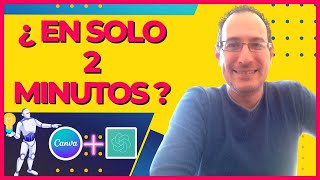 💥Como Crear 30 POST de Instagram en 2 Minutos con 🤖 Canva y Chatgpt IA  Post Automáticos [upl. by Akinuahs]