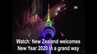 Watch New Zealand welcomes New Year 2020 in a grand way [upl. by Rolan]