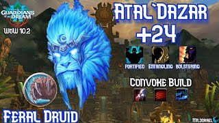 M24 AtalDazar  Feral Druid  Convoke Build  Dragonflight Season 3  WoW 102 [upl. by My]