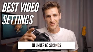 Camera Settings for Video Explained in under 60 seconds  How to set up your camera in manual mode [upl. by Lunseth]