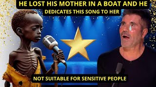 No one could hold back tears boy shakes up got Talent 2024 WITH song to his mother lost ina boat agt [upl. by Milon]