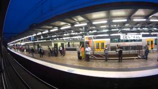 Watch Sydney Trains travel through subway underground tunnel Australia [upl. by Oman]