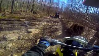 Suzuki DR200 Gets PUNNISHED Raw Trail Moto cove [upl. by Palecek]