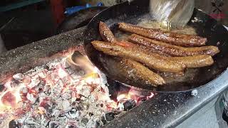 Seekh Kabab Karahi  Street Food Of Peshawar [upl. by Kato]