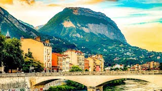 A Walk Around the Beautiful City of Grenoble France [upl. by Entirb883]