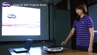 BenQ Business Projector  Quick Wireless Kit  How to Set Up Wireless Presentation with Notebook [upl. by Ellecrag383]