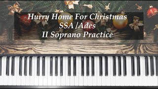 Hurry Home For Christmas  SSA  Ades  II Soprano Practice with Brenda [upl. by Gine522]