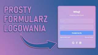 JAK ZROBIĆ FORMULARZ REJESTRACJI I LOGOWANIA  HTML CSS PHP [upl. by Abehs]