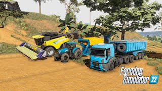 COMEÇAMOS A COLHEITA DO MILHO FARMING SIMULATOR 22 🚜🌽🍃🍂 [upl. by Eiraminot]