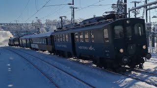 Eurovapor Chlauszug BDe 34 43 und Ec 35 3 einfahrt in Sulgen [upl. by Brunk]