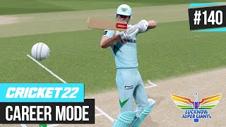 CRICKET 22  CAREER MODE 140  A WICKET KEEPER OPENING THE BOWLING [upl. by Kciredes]