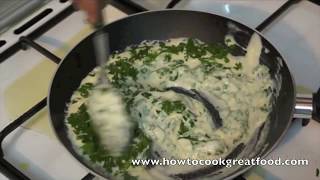 Cod in a Cream Parsley Sauce Recipe  Bechamel Fish [upl. by Aiciram]