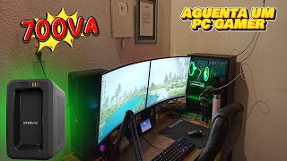 TESTE DE FOGO COM O NOBREAK INTELBRAS 700VA COM PC GAMER SERA QUE PEGOU FOGO [upl. by Pasahow]