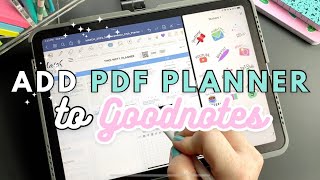 📝 Import a PDF Planner to the Goodnotes App  Quick Tip goodnotes5 [upl. by Acirem]