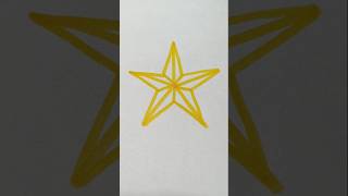 Teach you another way how to draw 5 pointed starstardrawingartyoutubeshortsartdrawingsubscribe [upl. by Tomkiel]