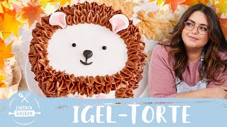 IgelTorte 🦔 – die weltbeste Herbsttorte für Kinder 😍 I Einfach Backen [upl. by Sirkin]