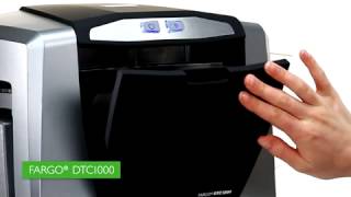 HID FARGO® DTC1000 DirecttoCard Printer  Encoder [upl. by Dorej]