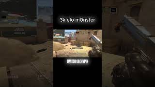 3k elo m0nster 2 cs2 рекомендации twitch gaming твичнарезки стример evelone192 m0nesy [upl. by Corabel]