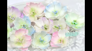 Kurs na kwiaty z foamiranu Foamiran Flowers Tutorial  Lady E Design Dies [upl. by Annalee671]