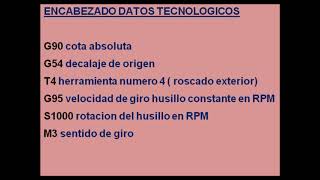 6 AÑOPROGRAMACIÓN DE ROSCADO EN SINUMERIK 802 [upl. by Anihcak217]