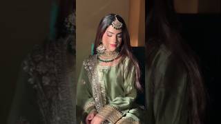 Simple and elegant Mehndi dress for bride 👰 mehndi wedding shorts mehndidress [upl. by Bee379]