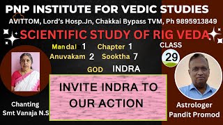 SCIENTIFIC STUDY OF RIG VEDAClass 29Mandal1Sooktha 71 to 10 Invite INDRA to our Action [upl. by Arimihc932]