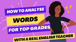 How to analyse word choice semantic field and lexical field in English to GCSE Grade 9 [upl. by Annah129]