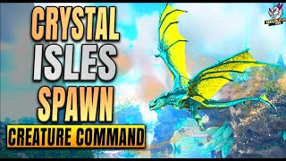 Ark crystal isles How spawn new creatures command valis only iso crystal isles mod [upl. by Docile]