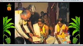 Chi Vasanth Kumar Chi Sou Sarada Marriage 15 Dec 1985 at 932 AM AHOBILA MUTT HYDERABAD [upl. by Nydroj]