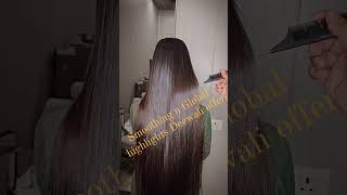 Smoothing n Global hair colour offeron diwali dhamakaa trending trendingvideo trendingshorts [upl. by Ruhtracam]