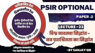 विश्व व्यवस्था सिद्धांत  नव पराश्रितता का सिद्धांत  Lecture  33PS amp IR Optional Sanjay SirUPSC [upl. by Eedeed]