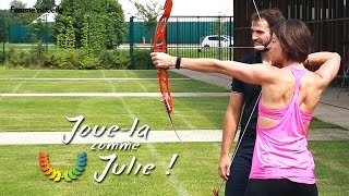 Tir à larc  linitiation avec Lucas Daniel  Jouela comme Julie [upl. by Kciderf]