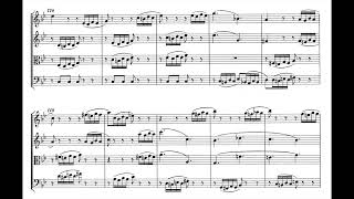 EXAMPLE OF THE SONATA FORM  Mozart Quartet 17 1st movement [upl. by Anaicul]