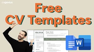 Free CV Template Downloads MS Word amp Google Docs [upl. by Roman]