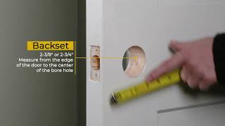 How to Measure Door Backset amp Thickness [upl. by Nalra482]