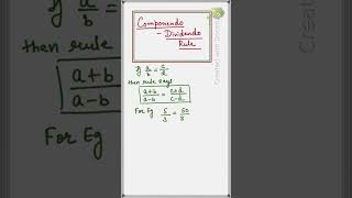 Maths Componendo amp Dividendo Rule cbsemaths icseboard matholympiadproblem mathoperation [upl. by Neehcas]