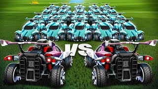 50 PLATINOS VS 2 SUPERSONIC LEGENDS EN ROCKET LEAGUE [upl. by Beryl]