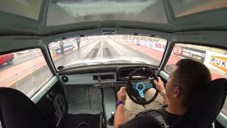 Harris MK2 Escort Santa Pod Dragstalgia In Car View [upl. by Asecnarf299]