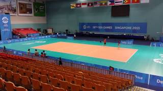 Watch how the OCBC Arena transforms into a volleyball court in 24 hrs [upl. by Wilkison164]